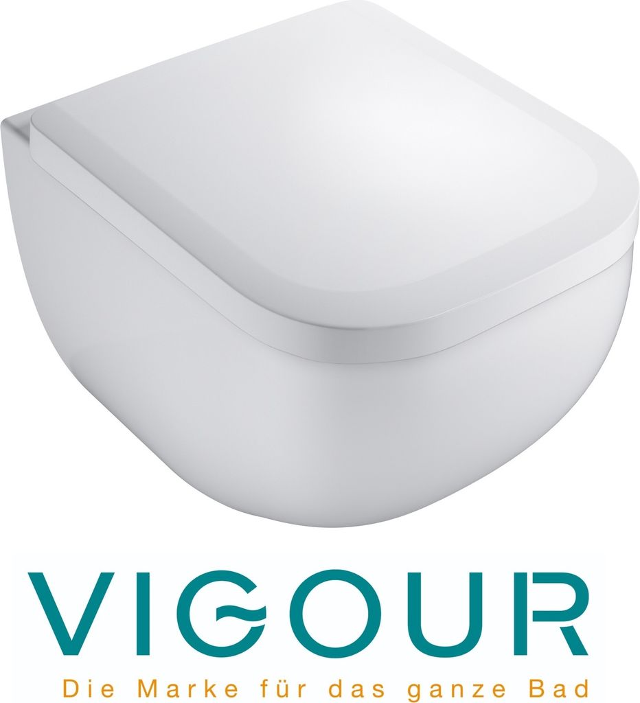 VIGOUR DERBY Wand WC spülrandlos mit verdeckter Befestigung Produktbild 1