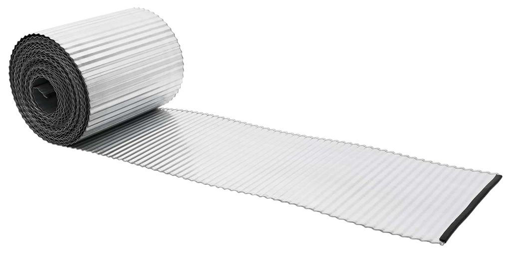 vidaXL Raseneinfassung 10 m x 20 cm Verzinkter Stahl Silber Produktbild 