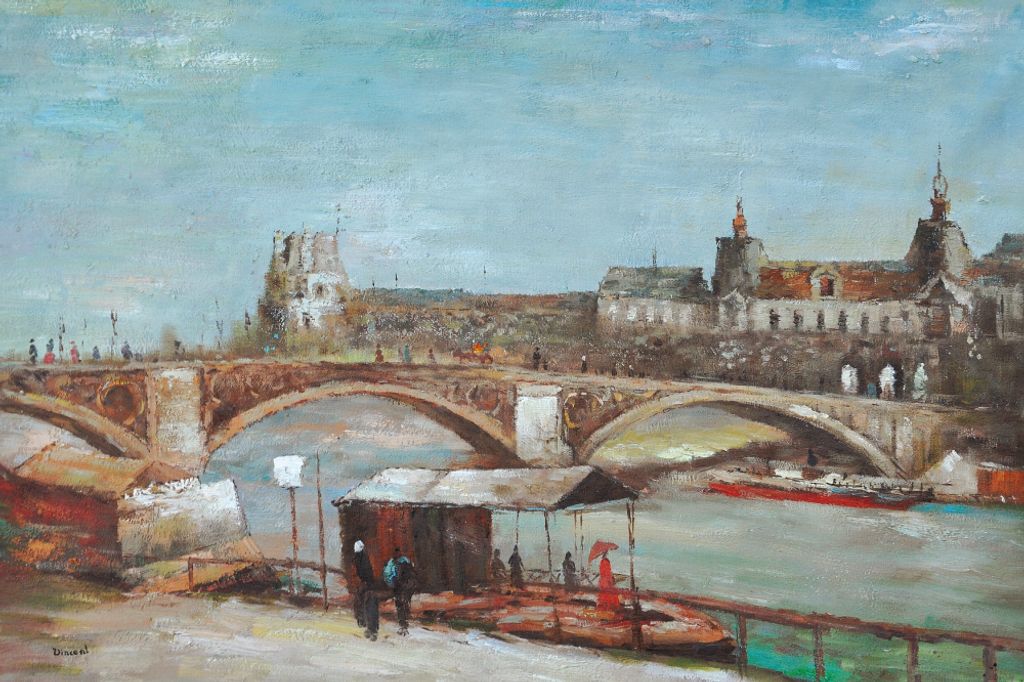 Vincent Van Gogh Kunstdruck Bild - Pont Du Carrousel Mit Louvre, 1886 (120 x 180 cm)
