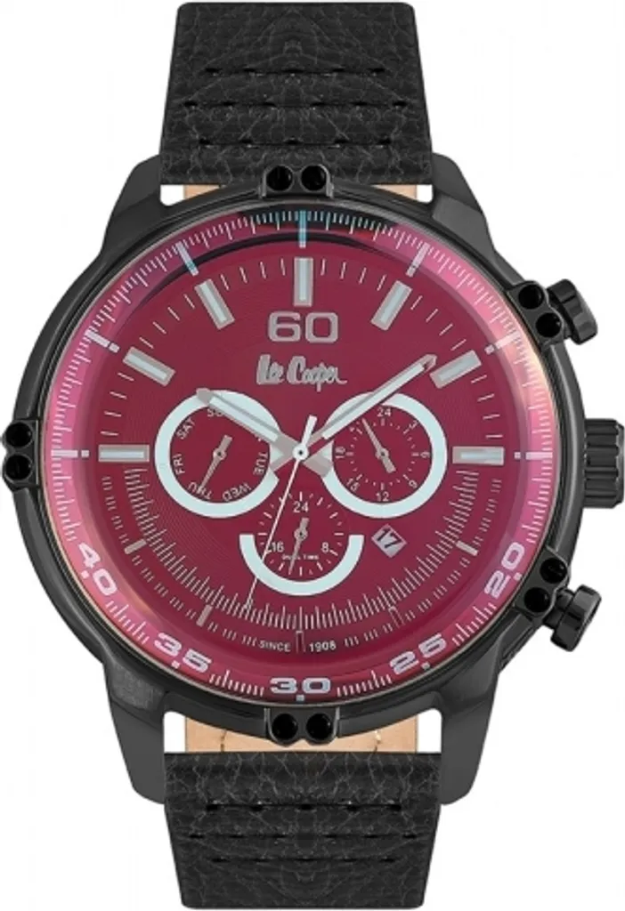 Montre homme Lee Cooper LC06506.661-NL noire, fiable et robuste