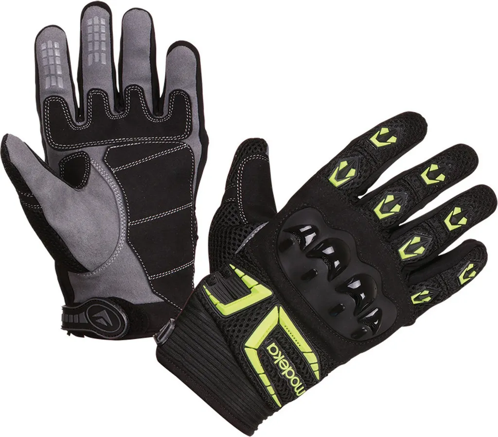 Gants Motocross Enfant Modeka XL Jaune Noir pour Compétition et Loisir