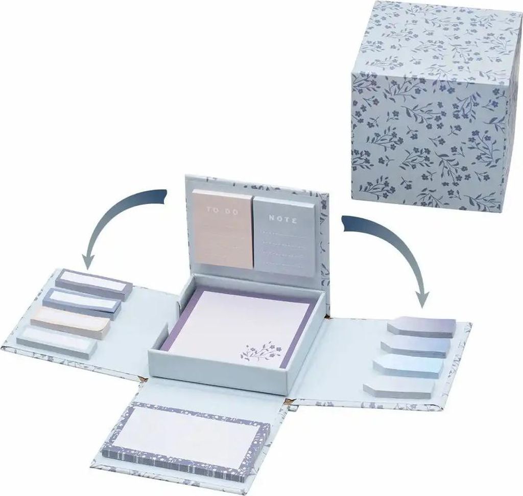 Idena Notizblockset Floral - Kreative Schreibblöcke für Büro und Schule