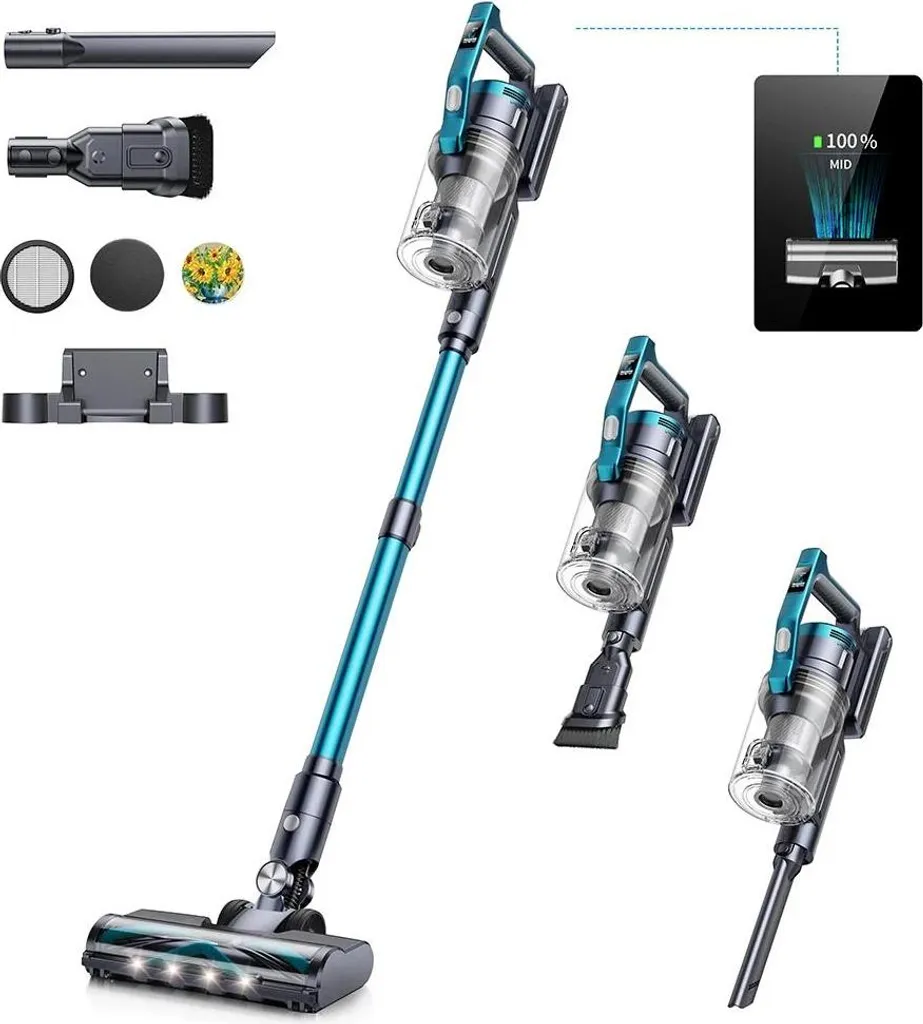 Aspirateur sans fil V60 - 450W et 38kPa - Moteur Brushless Blanc Pur
