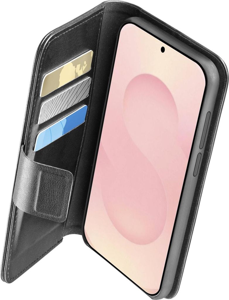 Book Agenda Handyhülle - Galaxy S25 Edge, Schwarz