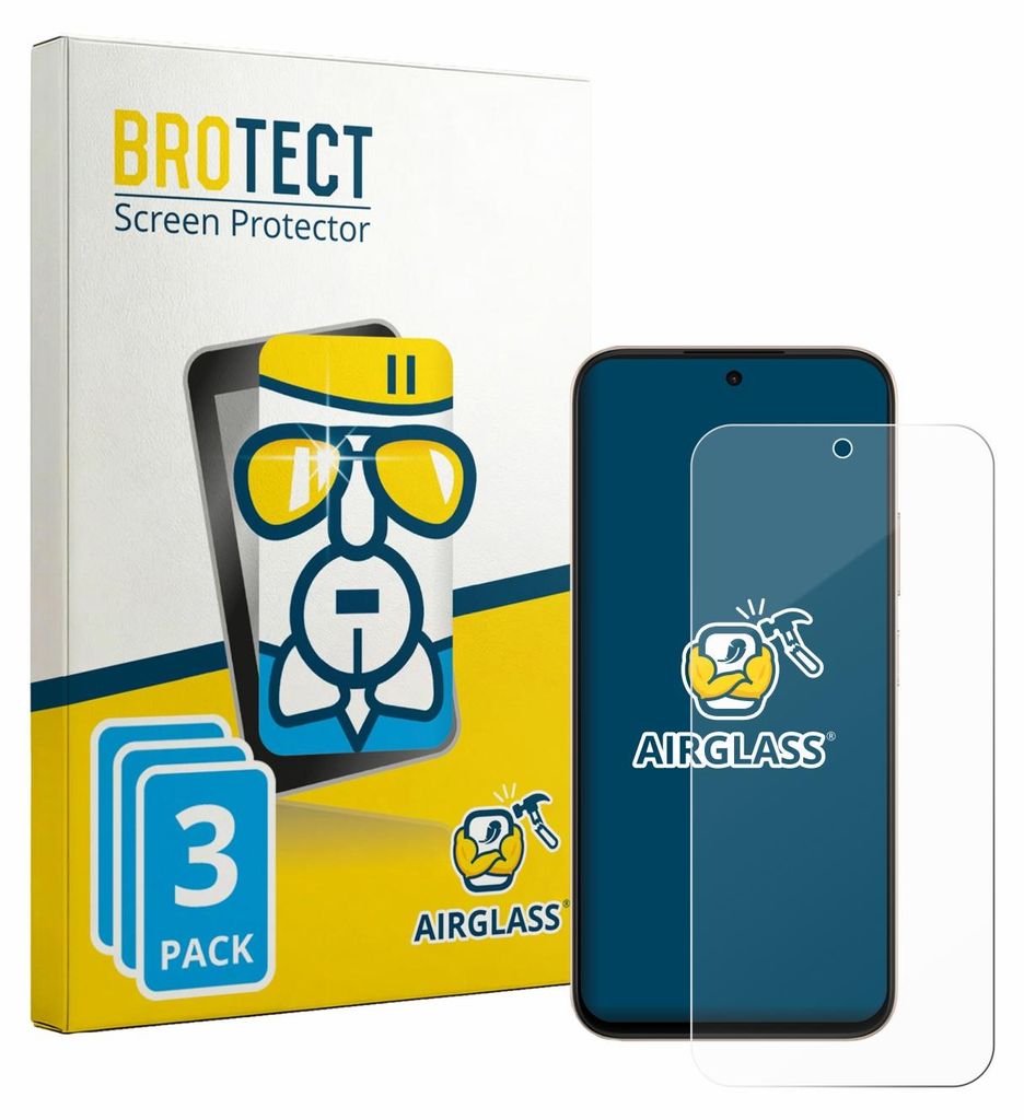 3x BROTECT Schutzglas für Oppo A6c Schutzfolie Panzer Folie Glas Display Schutz klar