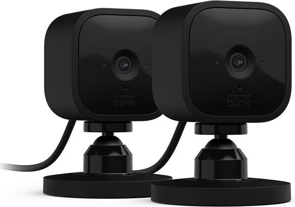 Blink Mini 2 Caméra de surveillance intelligente filaire 1080p Noire
