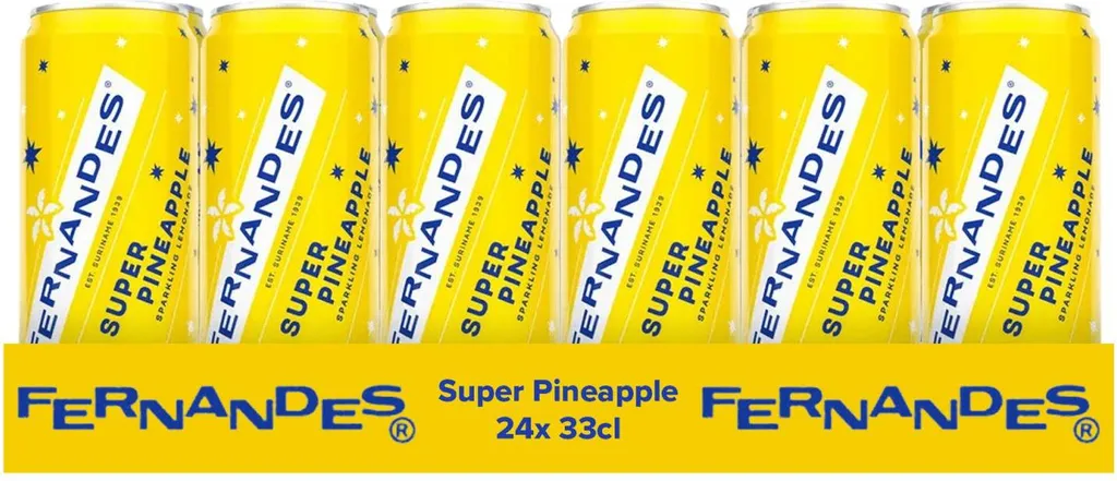 Soda Fernandes Super Ananas 33cl - Pack de 24 Canettes pour Partage