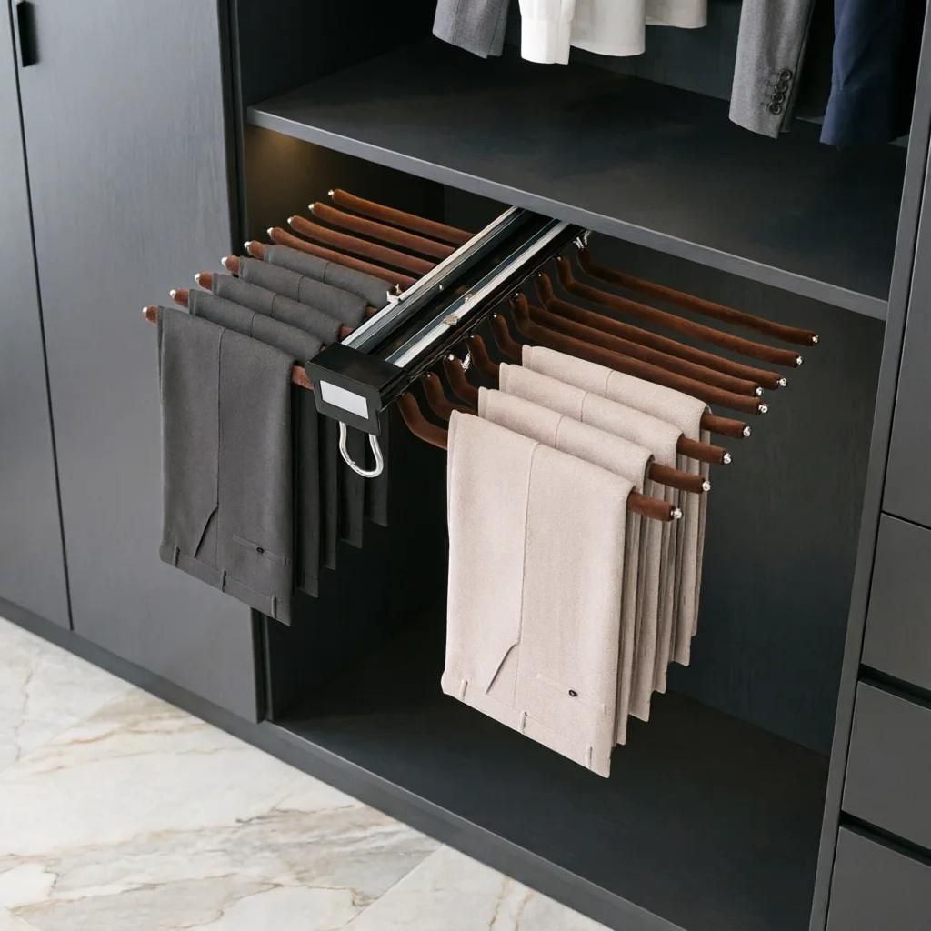 Porta pantaloni estensibile per armadio - Scaffale Immagine del prodotto 