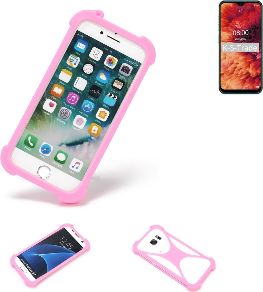 K-S-Trade Handy Hülle kompatibel mit Ulefone Note 8P Schutz Hülle Bumper Silikon Schutz Hülle Cover Case Silikoncase Silikonbumper TPU Softcase