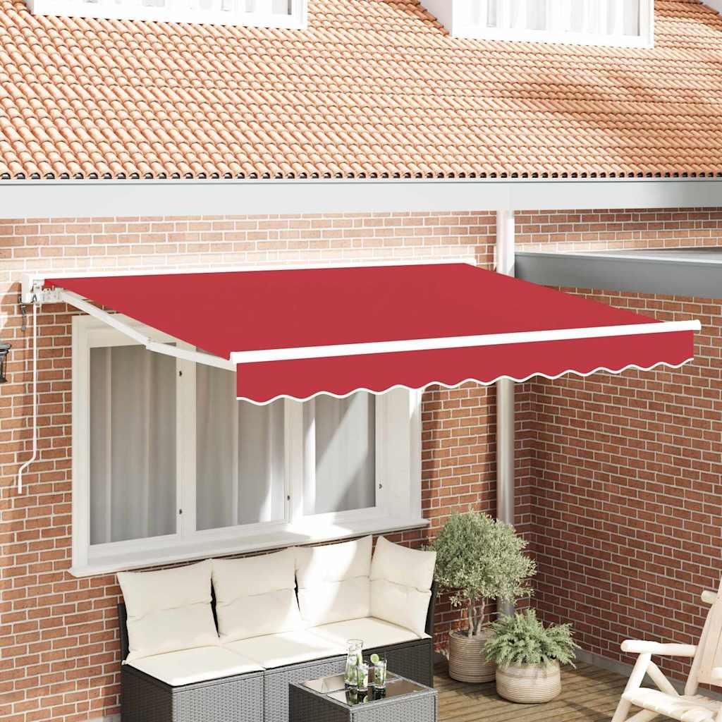 2025 cloris Einziehbare Markise Rot 350x200 cm Stoff - Markisen Sale7427604 2parcel
