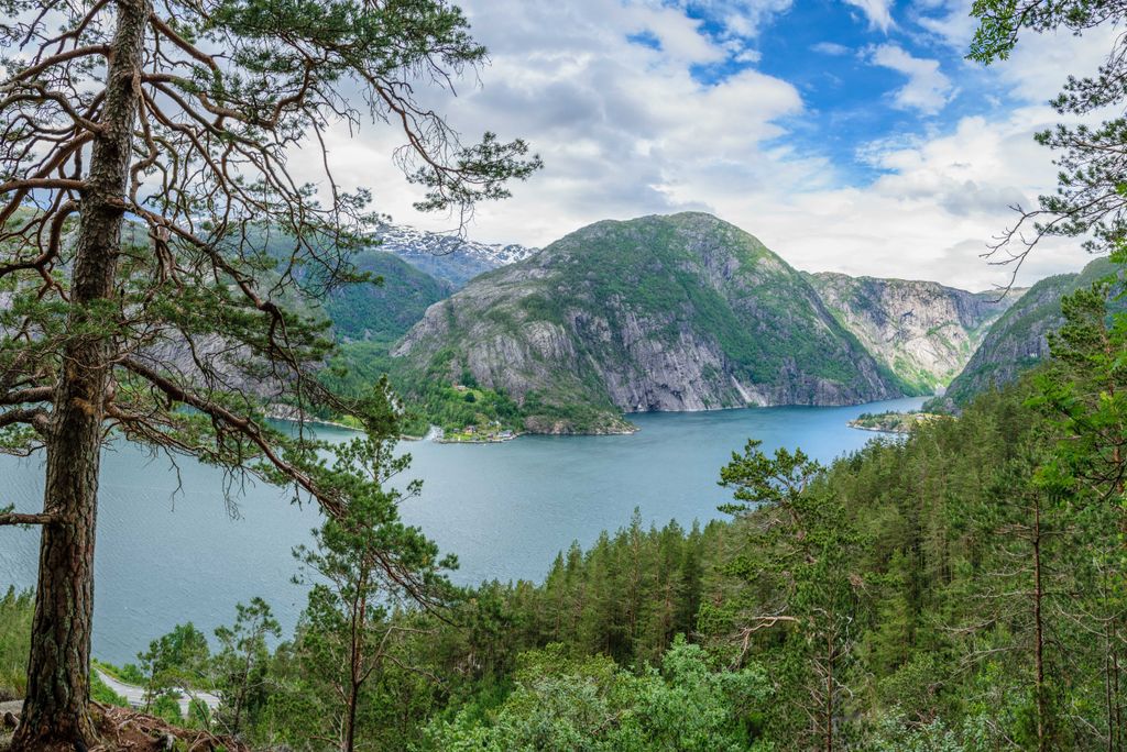 hansepuzzle 37238 - Norwegen Puzzle, 2000 Teile, Natur, 90,0 x 60,0cm mit hochwertiger Aufbewahrung, Kartonbox und wiederverschließbarem Beutel