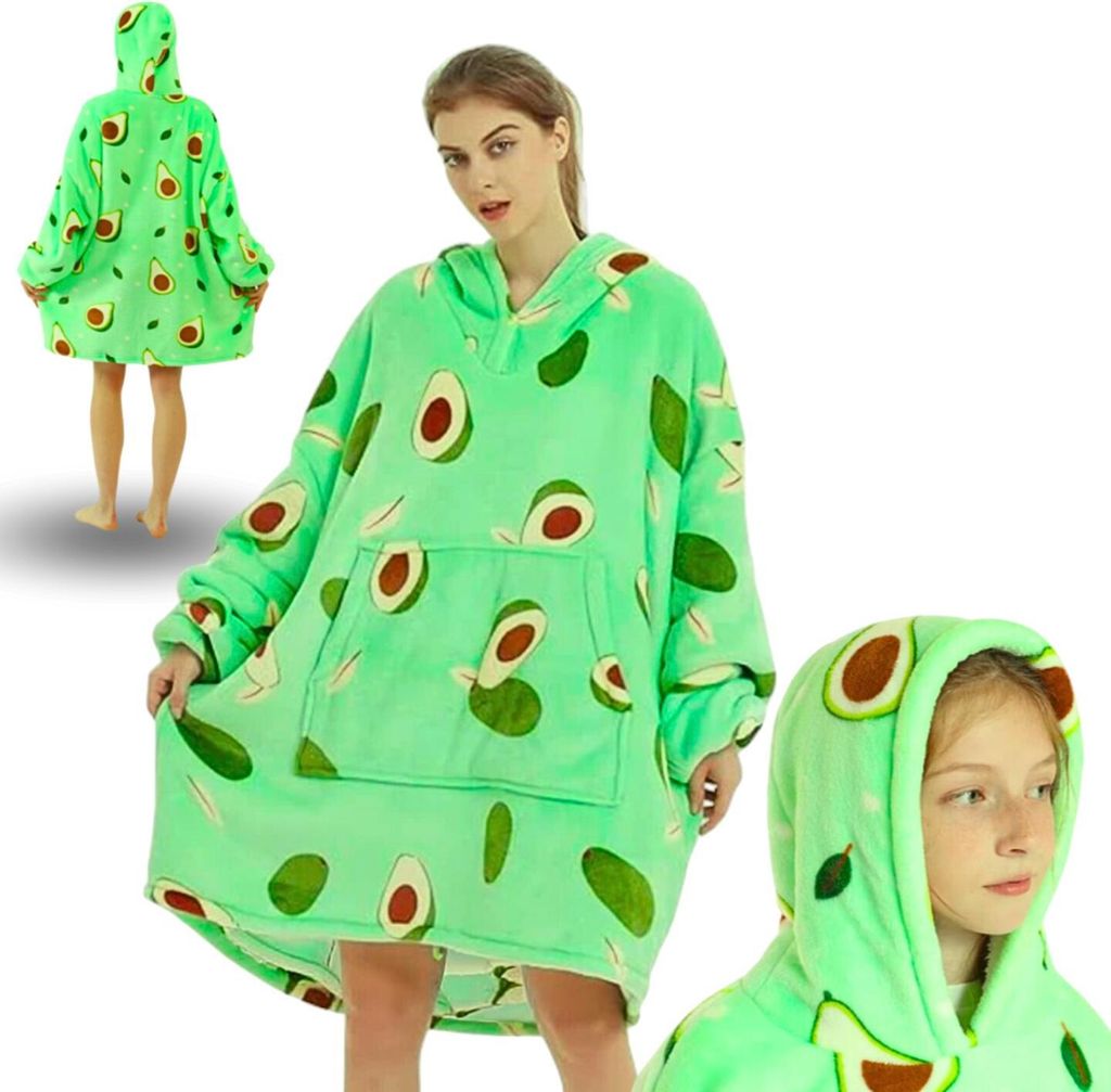 Avocado-Decke, Sweatshirt, warm, dick, mit Kapuze Produktbild 