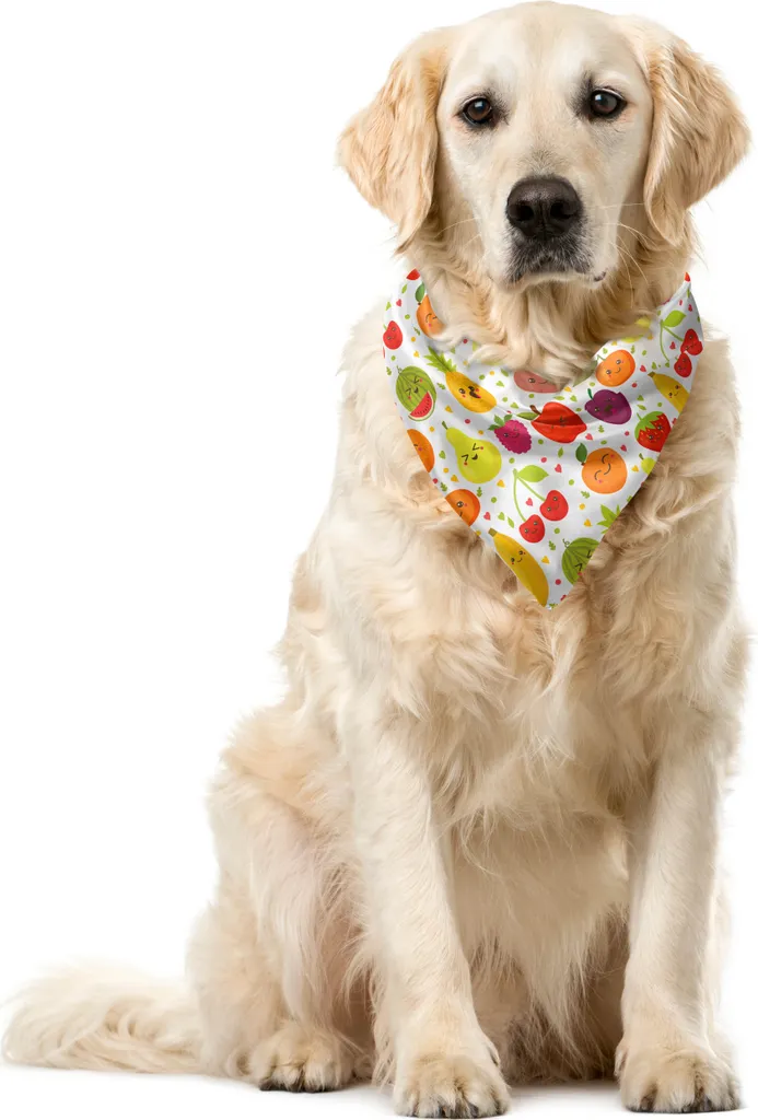 Bandana Cane Fantasia Banane ABAKUHAUS 55x55 - Accessorio Fotogenico
