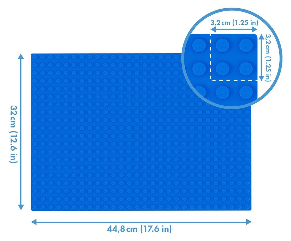 Hubelino 560er Grundplatte blau