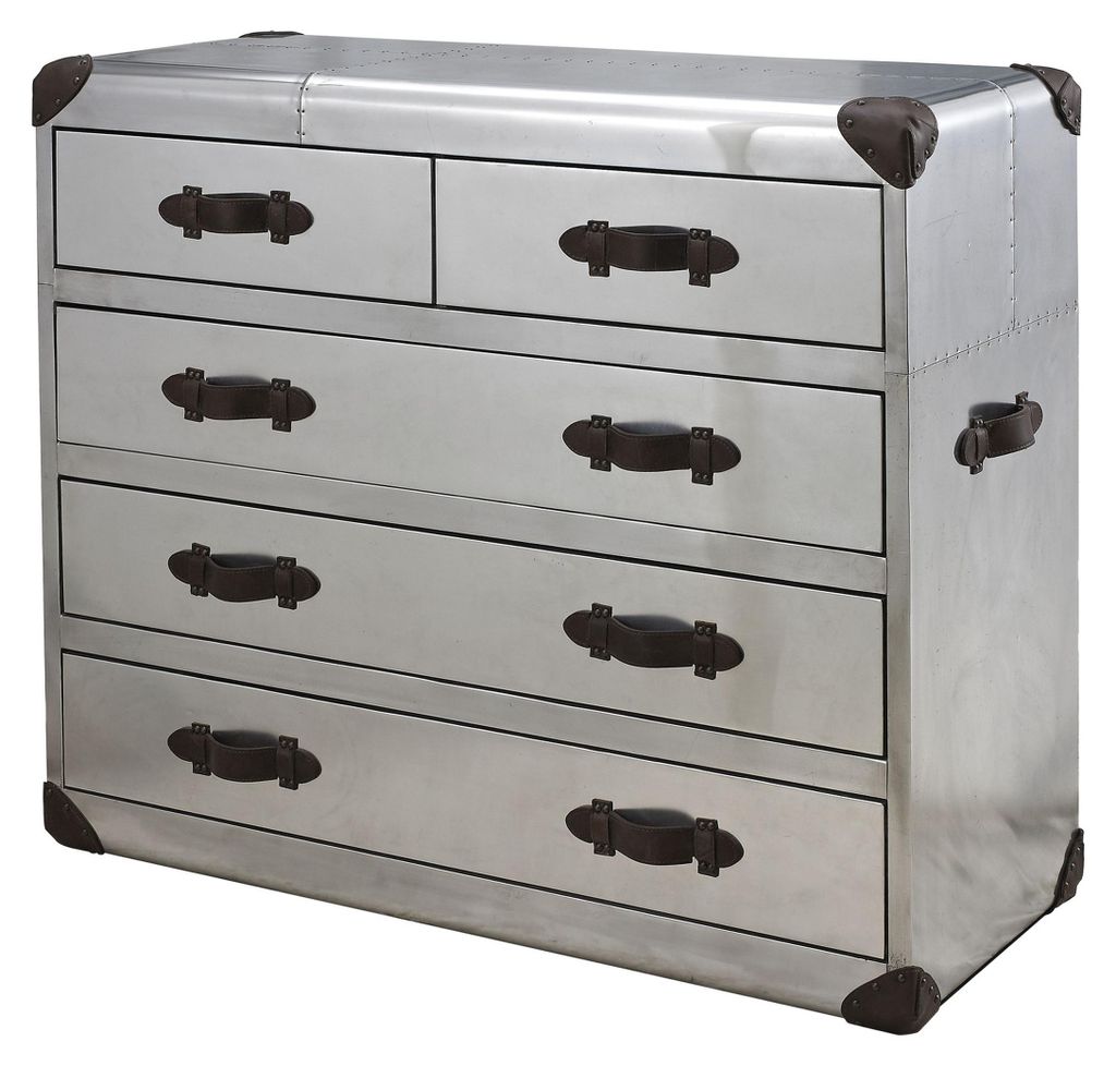 Kommode Anrichte Schrank Schubladen Retro Vintage Flieger Flugzeug Aviator Neu