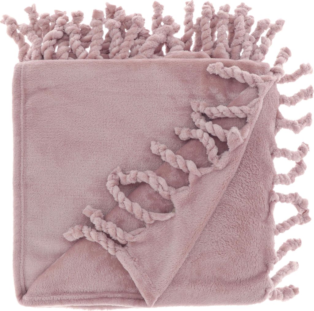 Unique Living - Plaid Lieke 130x160cm Altrosa