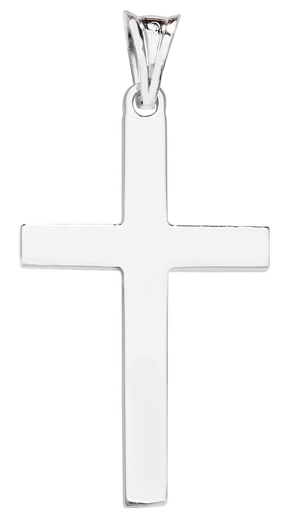 Eleganter 925 Sterling Silber kreuz Damen - Anhänger - 41mm*21mm; TRS23942