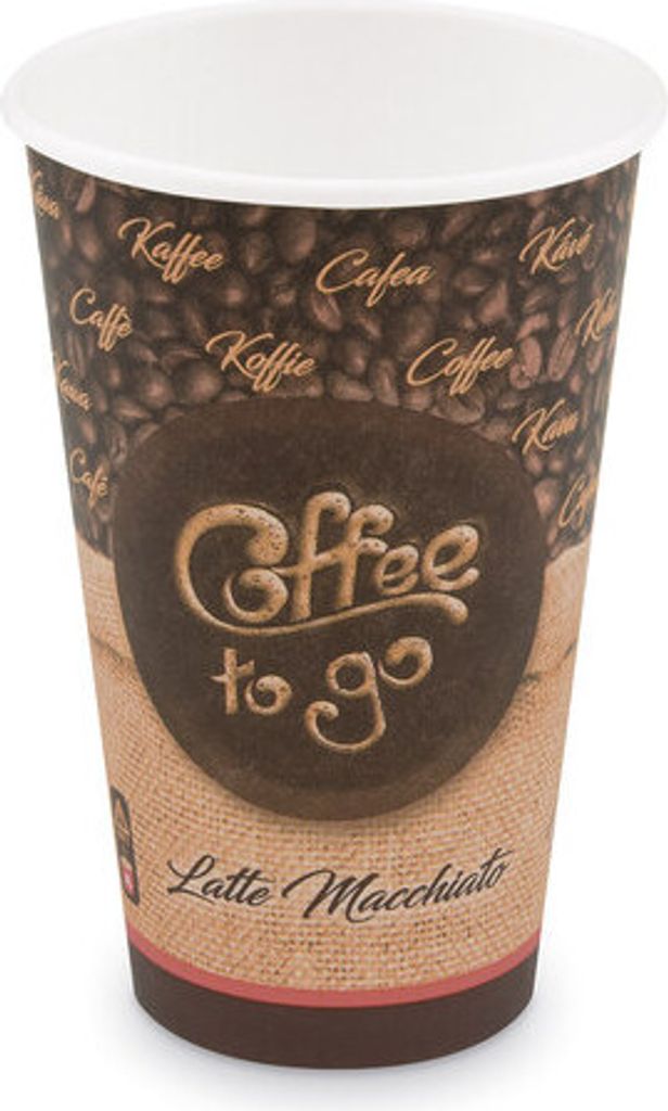 250x Kaffeebecher XL 'Coffee To Go' Latte Macchiato Produktbild 