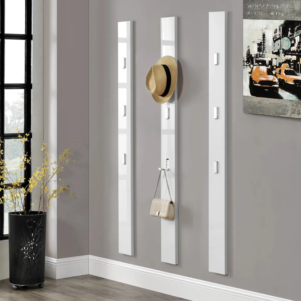 Mya Appendiabiti Moderno 170x15cm Bianco Lucido | Offerta Online