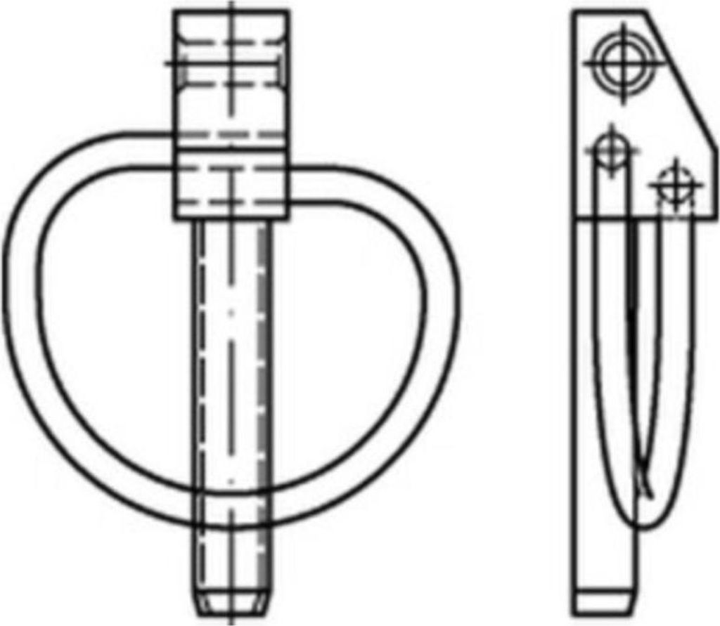 Reyher Klappstecker DIN 11023 12x55 Zn8 (50 Stück)
