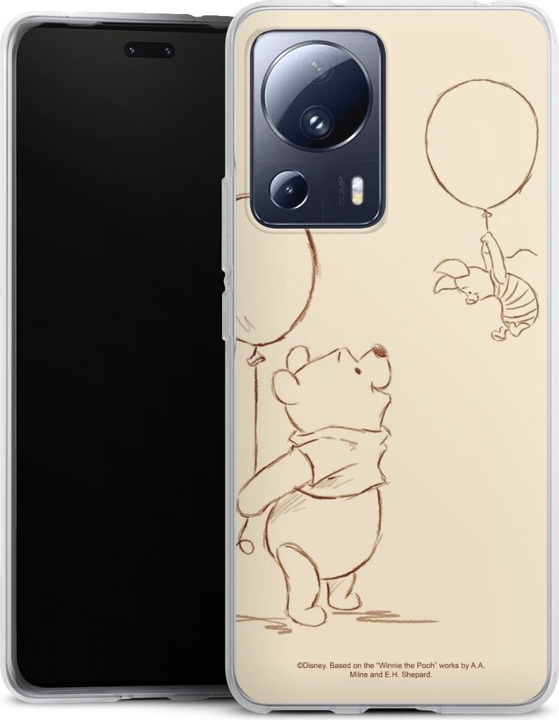 DeinDesign Handyhülle für Xiaomi 13 Lite Silikon Hülle Case Smartphone Schutzhülle Disney Offizielles Lizenzprodukt Winnie Puuh