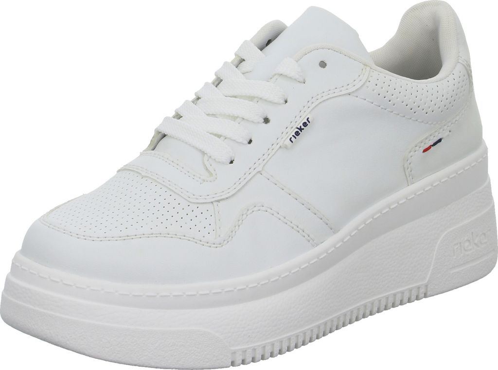 Rieker Sporthalbschuhe Formsohle modisch in weiss/weiss Produktbild 