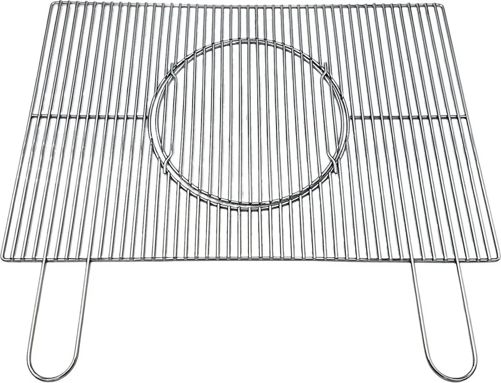 Grille de barbecue multifonctionnelle avec centre amovible 69,5x46