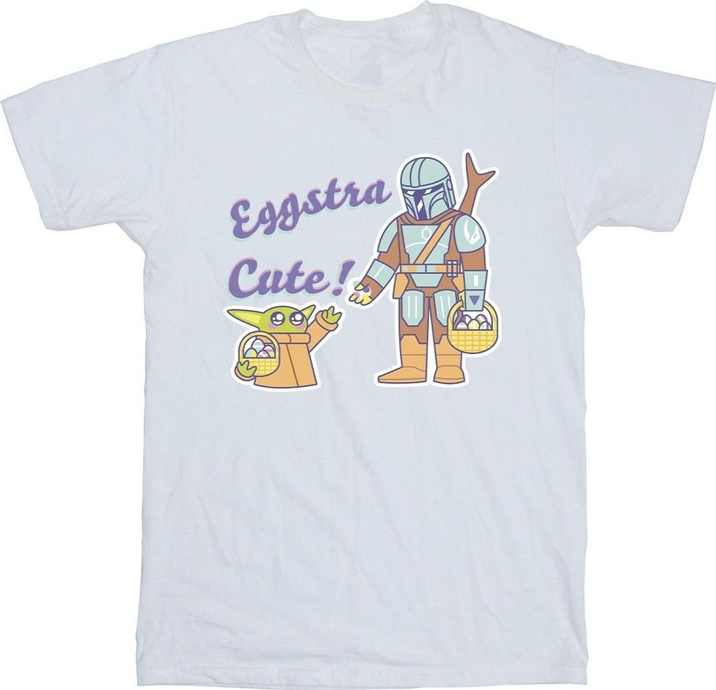Star Wars - "The Mandalorian Eggstra Cute" T-Shirt für Herren BI47492 (3XL) (Weiß)