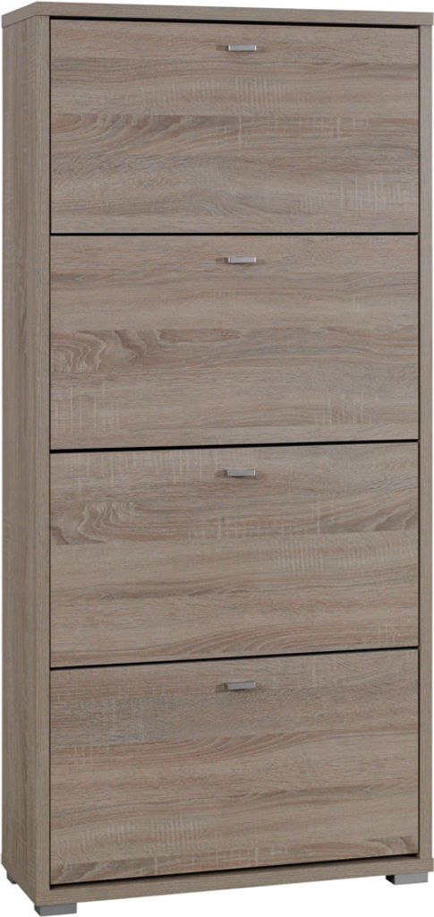 Hohes, klappbares Schuhregal KINNEY - Sonoma-Eiche