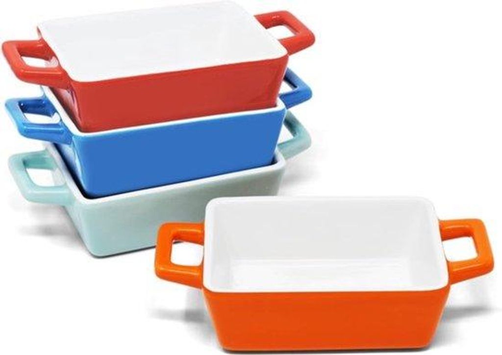 Keramische Mini Backform, Rechteckig, Für Lasagne, Kinderportionen