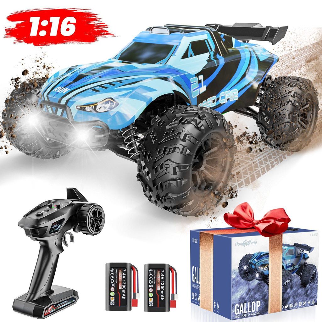 RC-Auto 1/16 Ferngesteuertes Auto 2.4GHz, 4WD, 40km/h Produktbild 
