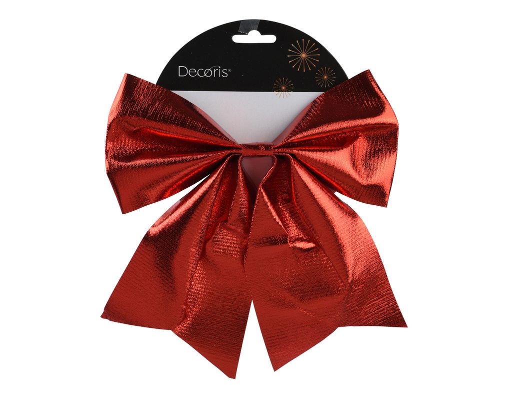 Schleife 24cm 1 Stück Rot metallic Produktbild 