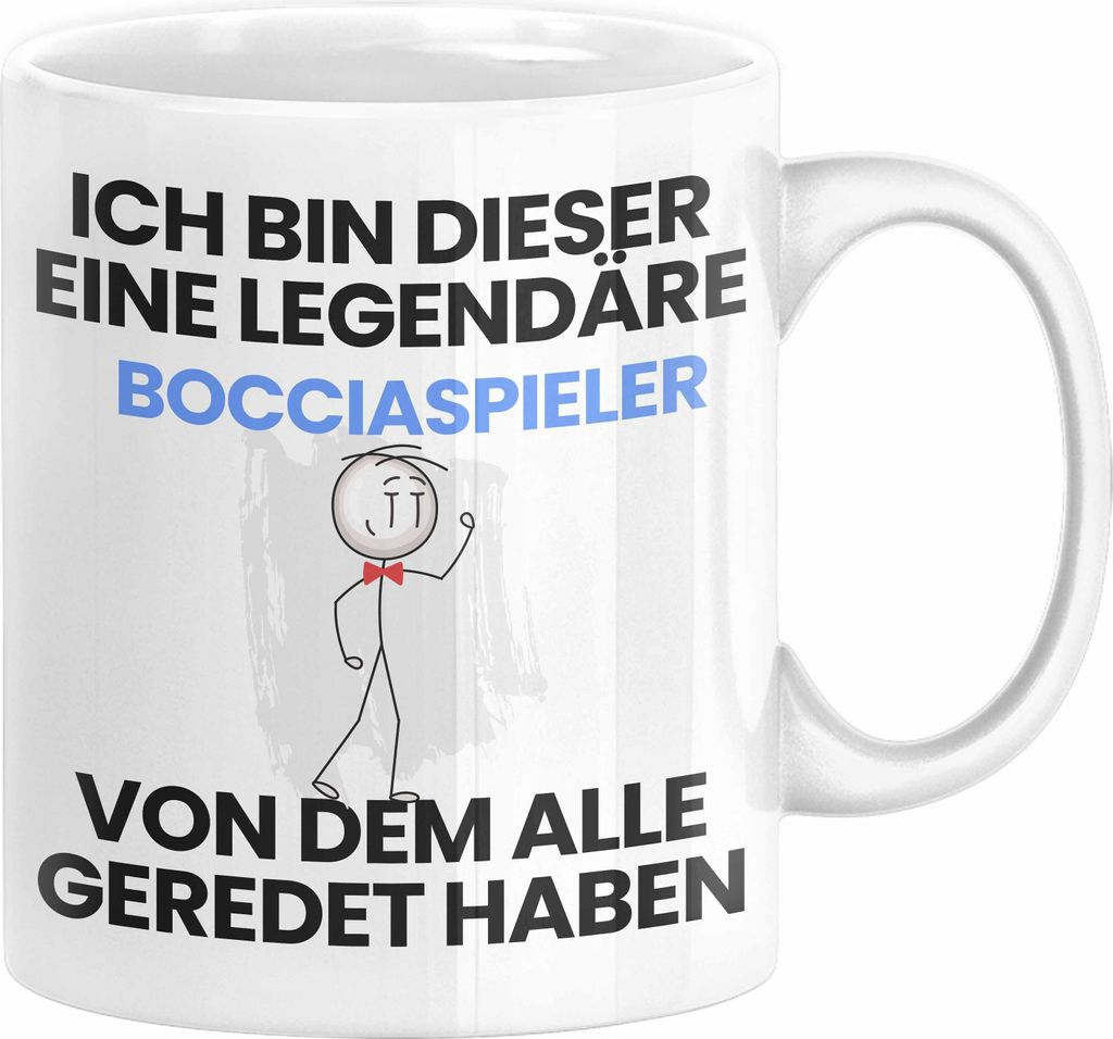 Bocciapieler Geschenk Tasse Lustige Geschenkidee Geburtstag für Bocciapieler Ich Bin Dieser Legendäre Bocciapieler Von Dem Alle Geredet Haben Kaf...