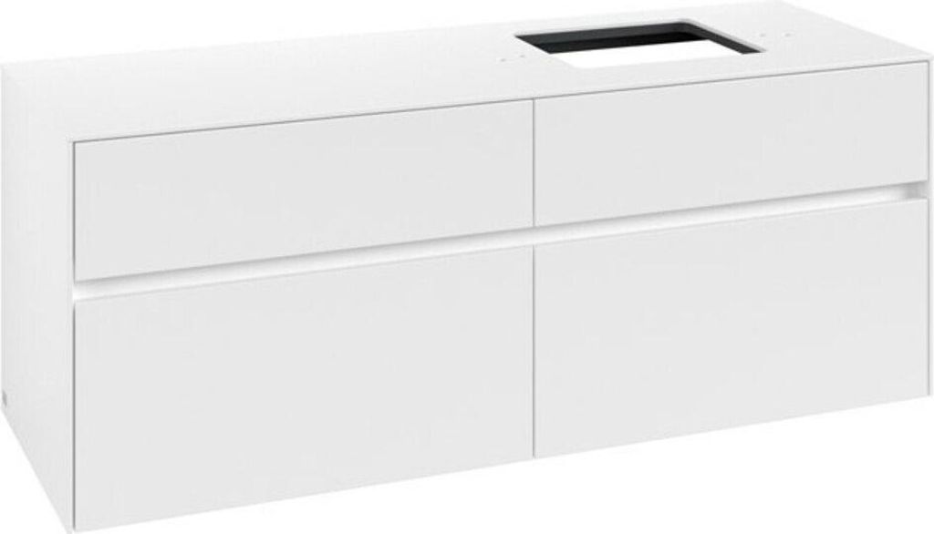 V&B Waschtischunterschrank Collaro 140x54,8x50cm, WT rechts, white matt