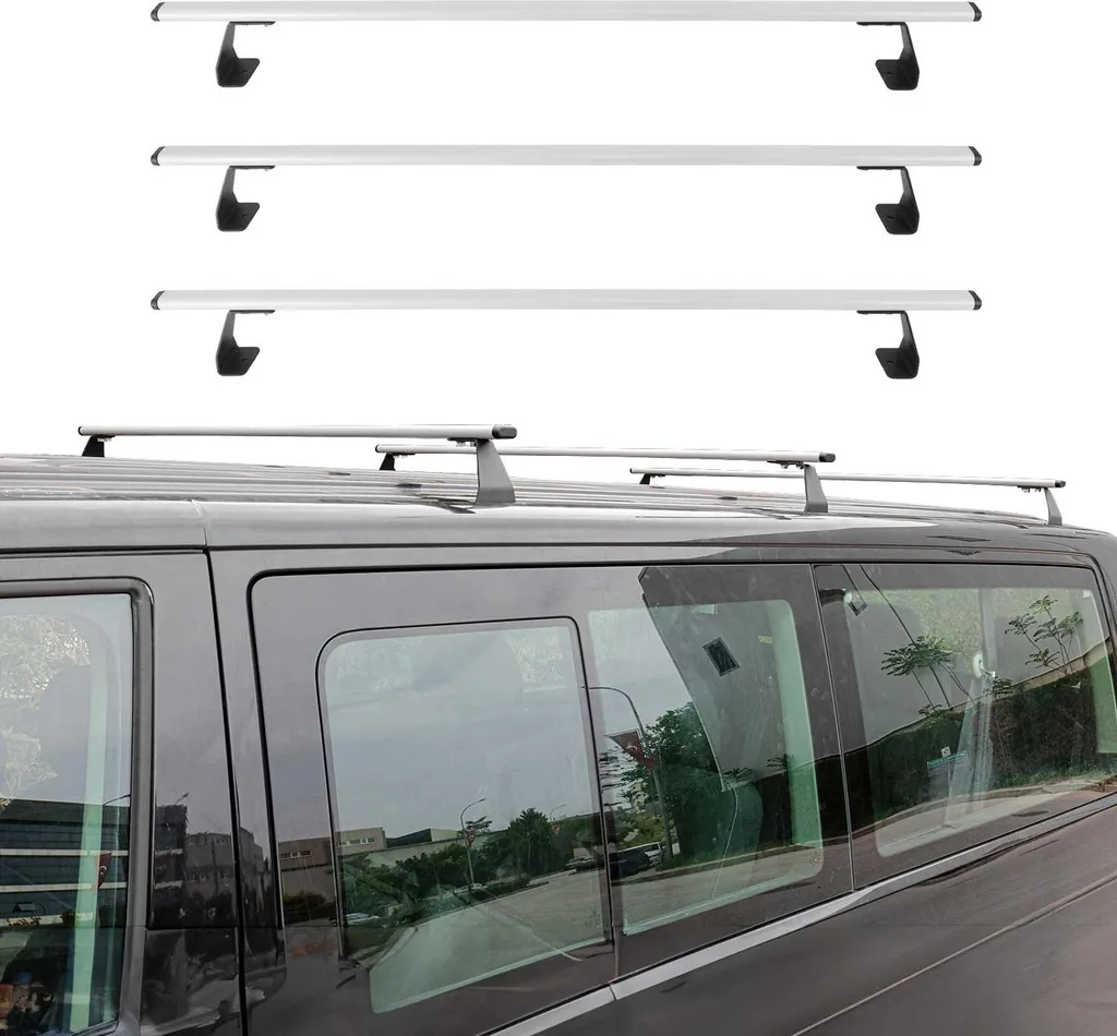 Kit 3 Barre Tetto Argento per Ford Transit Custom 2023-2025
