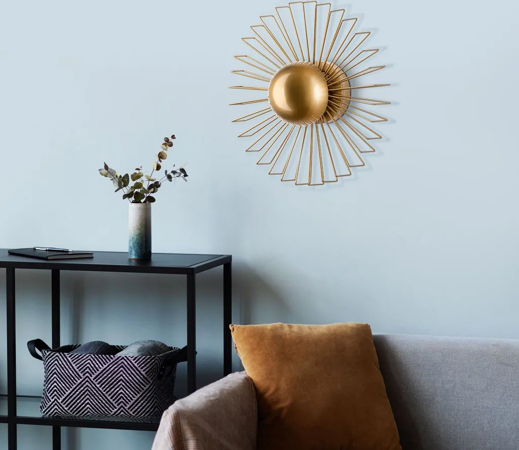 Luminaire mural moderne Opviq Kaya en métal or pour salon et chambre