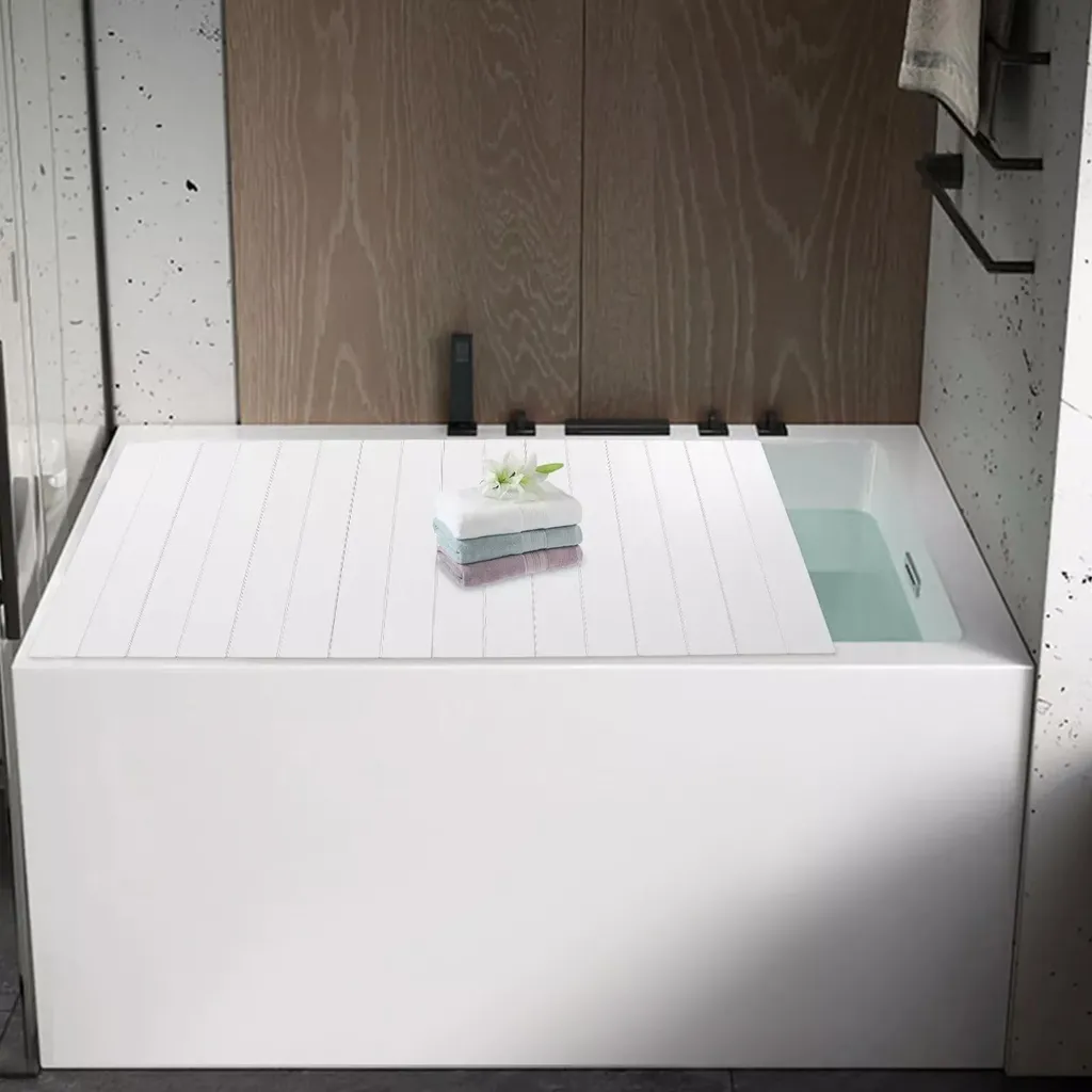 Couvercle Baignoire Anti-Poussière et Isolant - Solution Gain de Place - 7