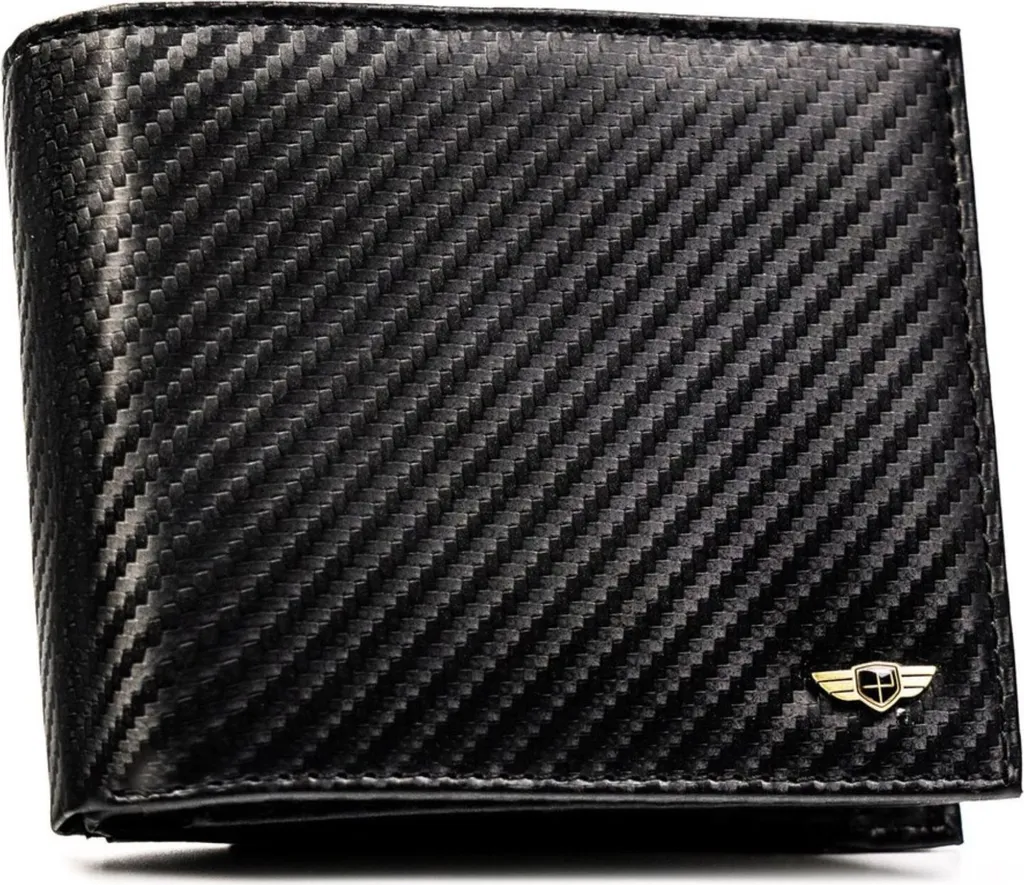 Portefeuille en cuir noir Peterson Rovicky 308860 avec protection RFID