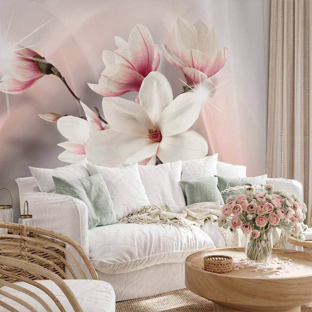 Vlies Fototapete - White magnolias 250x175 cm Blumen b-A-0201-a-b