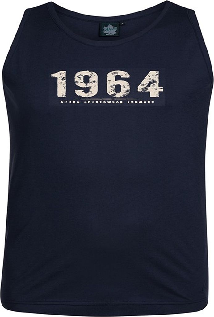 Übergrößen Tanktop Vintage Number beige AHORN SPORTSWEAR Produktbild 