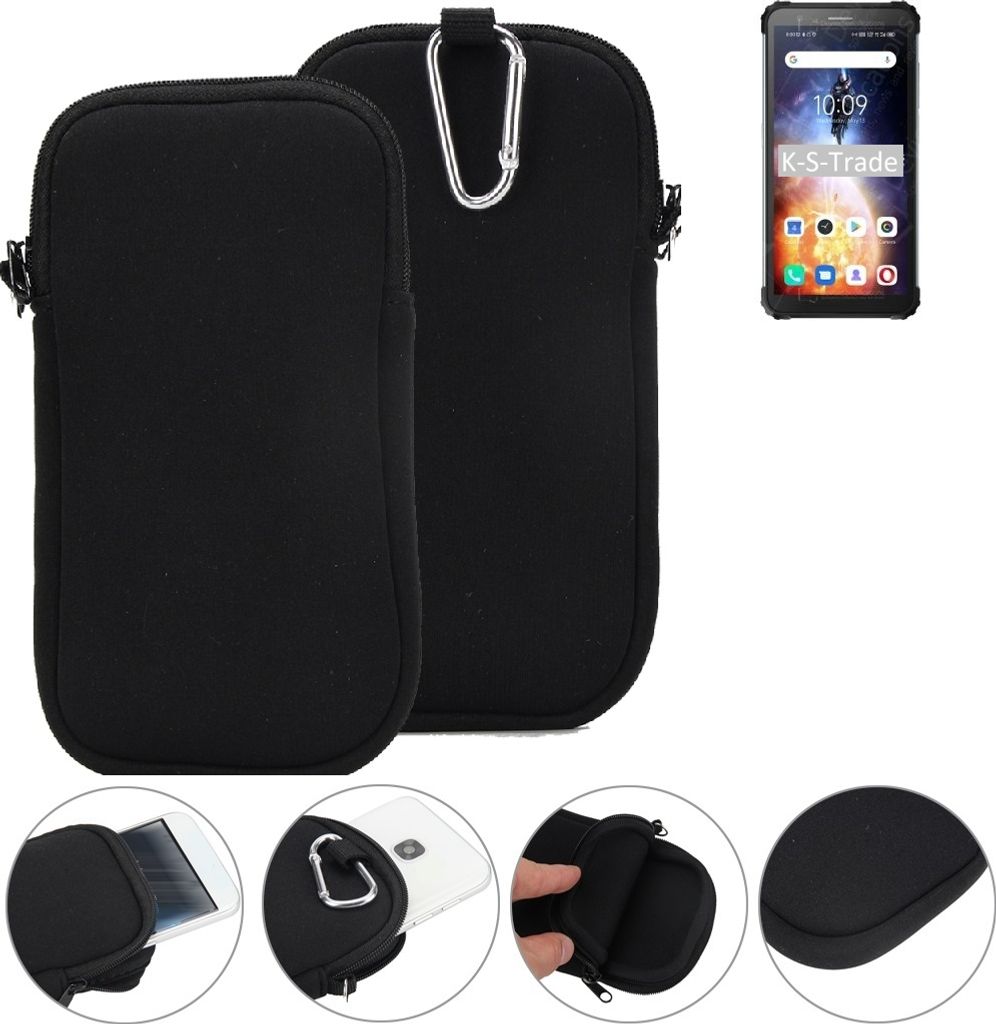 K-S-Trade Neopren-Hülle Handyhülle kompatibel mit Blackview BV6600E Schutzhülle Neoprenhülle Sleeve Schutz-Hülle Gürtel Tasche Case Holster
