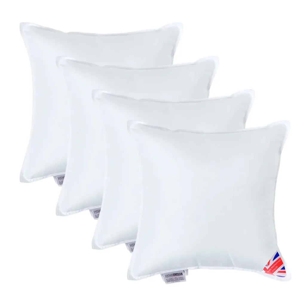 Coussin à Rembourrer 40x40 Super-Microfibre Lot de 4 au Gonflant Durable