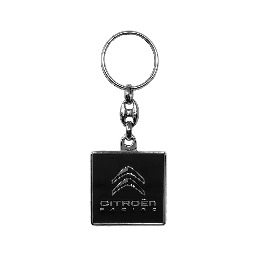Portachiavi Metallo Citroen Racing Officer Nero - Accessorio Auto Sportivo