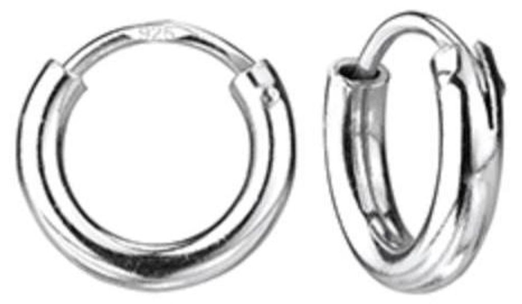 Kleine Creolen Silber 925 Ohrringe 8 mm Produktbild 