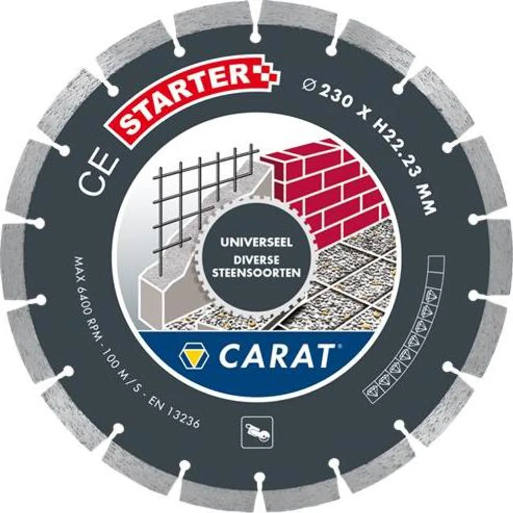 Disco Carat CES1253000 125mm | Taglio Diamantato Universale Serie Starter - 2