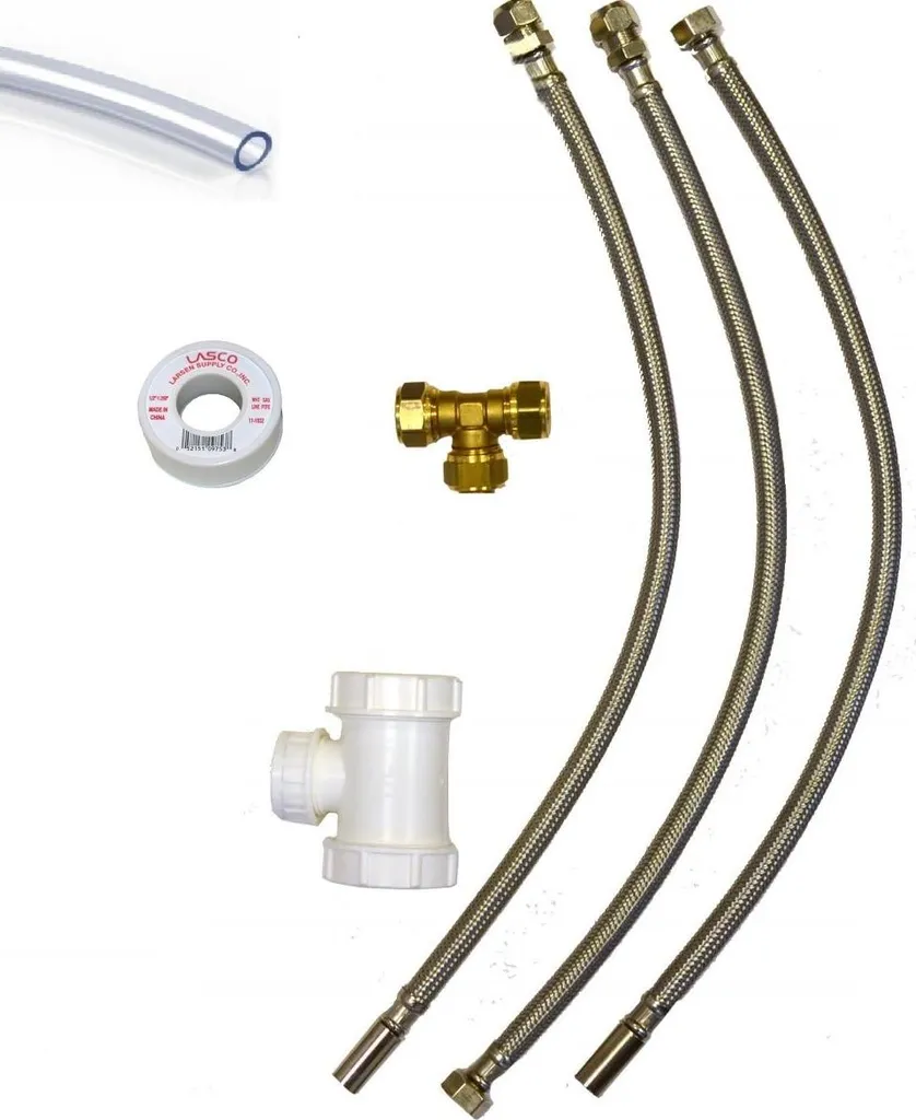 Set de montage hydraulique noir pour petit chauffe-eau 5 à 15 litres