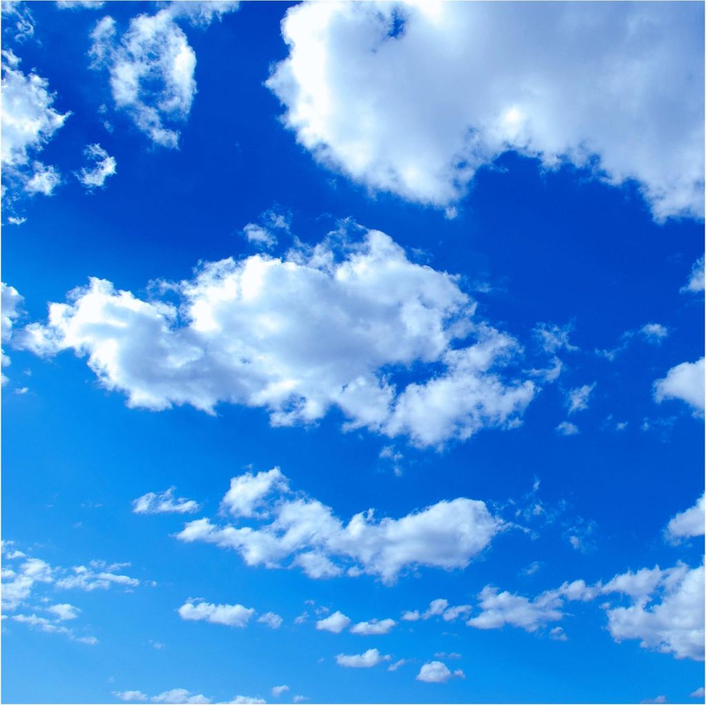 Fototapete Himmel - Vliestapete - Bildtapete UV-beständig Wolken blau Motiv Wandtapete geruchsfrei