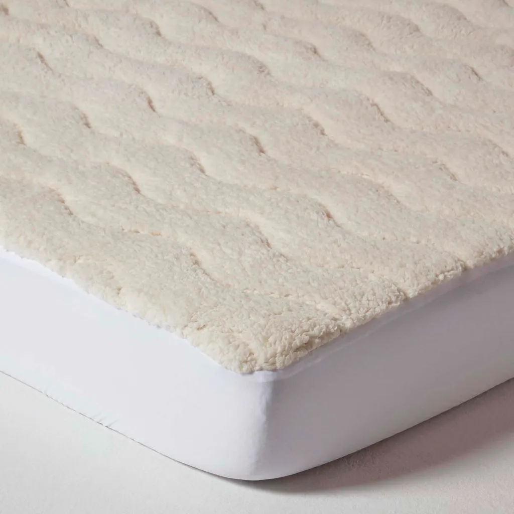 Surmatelas Polaire 135 x 190 cm Idéal pour Chauffer votre Lit en Hiver