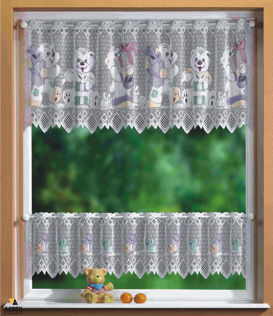 KIDS Scheibengardinen Set 2 Teilig, 30/50x160, 33533, 33520