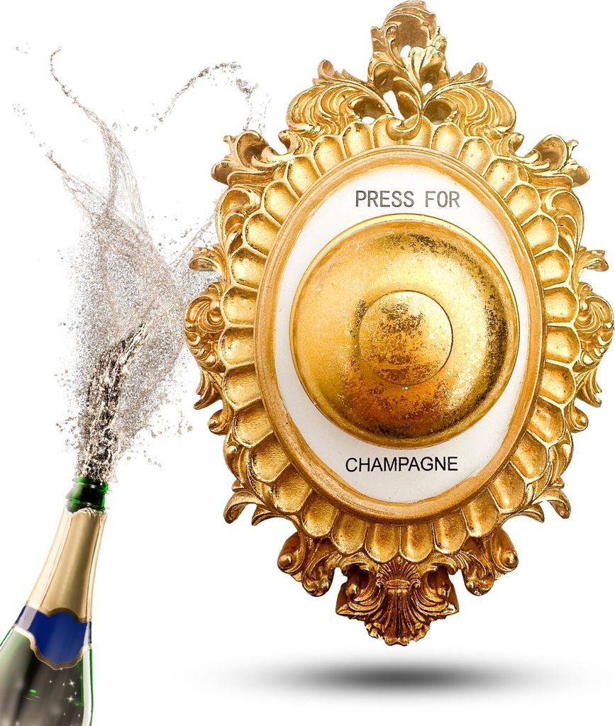 TOPANBIETER 999 Champagnerklingel gold Produktbild 